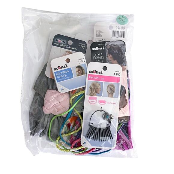 Huge Hair Accessory Lot 5+ Headbands Floral Clips Press On Appliques Bundle - Picture 2 of 4
